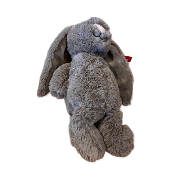 Gitzy Brown/Grey Bunny Rabbit Plush Stuffed Animal Toy Floppy Ears Tags still on - Picture 6 of 7